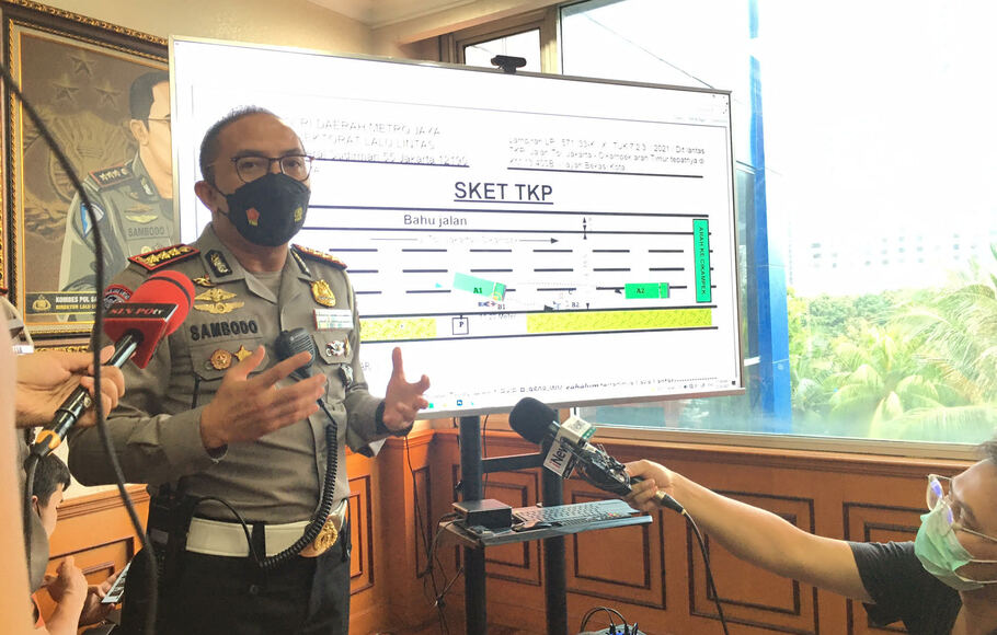 Direktur Lalu Lintas Polda Metro Jaya Komisaris Besar Polisi Sambodo Purnomo.