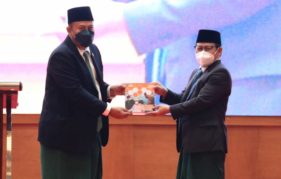 Ketua Umum PKB Muhaimin Iskandar (kanan) dan Ketua Fraksi PKB Cucun Ahmad Syamsurijal (kiri).