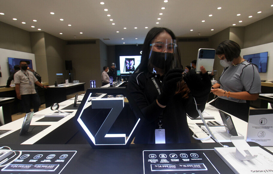 Samsung experience store yang baru saja diresmikan di Jakarta, baru-baru ini.