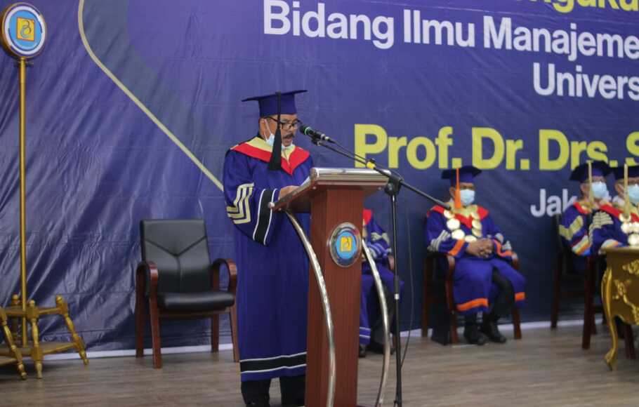 Guru Besar Tetap bidang Ilmu Manajemen Universitas Budi Luhur (UBL), Prof Dr Drs Selamet Riyadi, MSi.