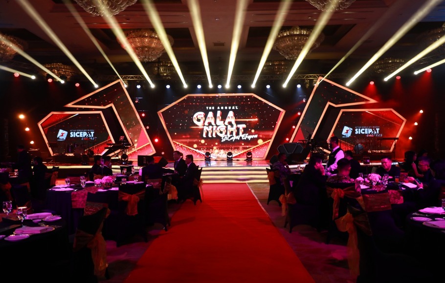 SiCepat Ekspres menggelar The Annual Gala Night pada Selasa, (23/11/2021) di Ballroom Hotel Mulia, Jakarta Pusat.