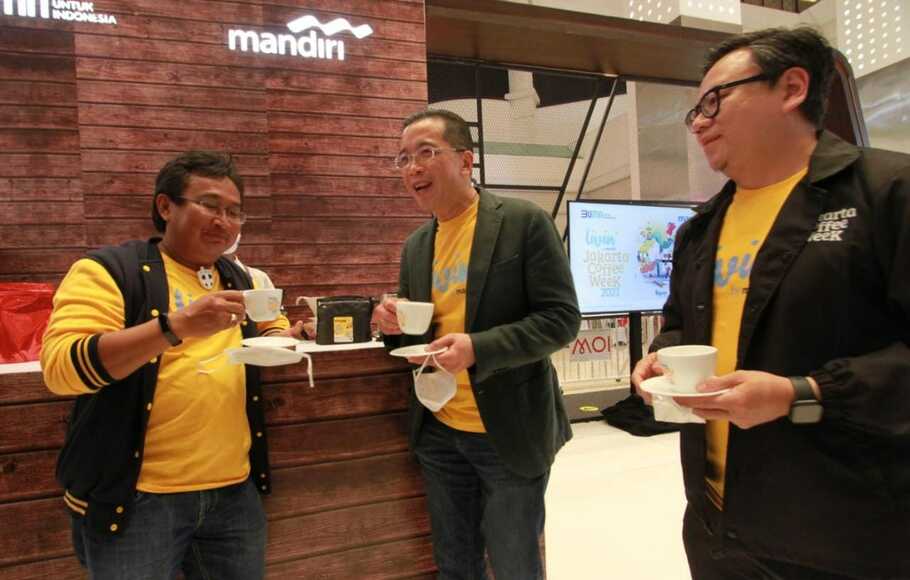 Bank Mandiri menggelar Livin' Jakarta Coffee Week (Jacoweek) pada 26 - 28 November 2021 di Mall of Indonesia, Jakarta Utara sebagai ajang yang mempertemukan komunitas penggemar kopi dengan pelaku usaha di bidang kopi.