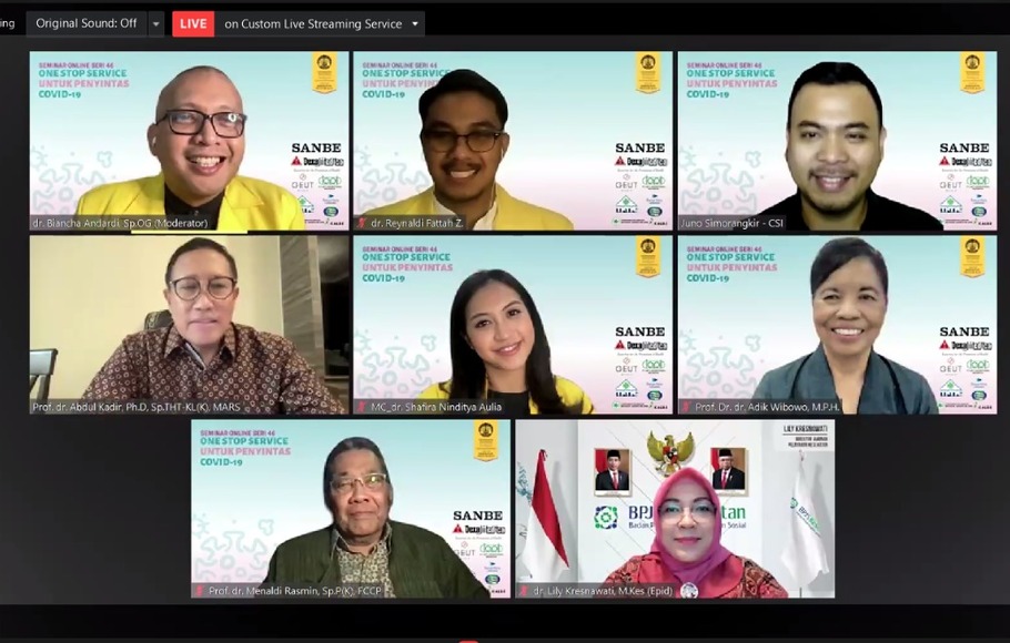 Fakultas Kesehatan Masyarakat Universitas Indonesia (FKM UI) menggelar seminar virtual bertajuk 