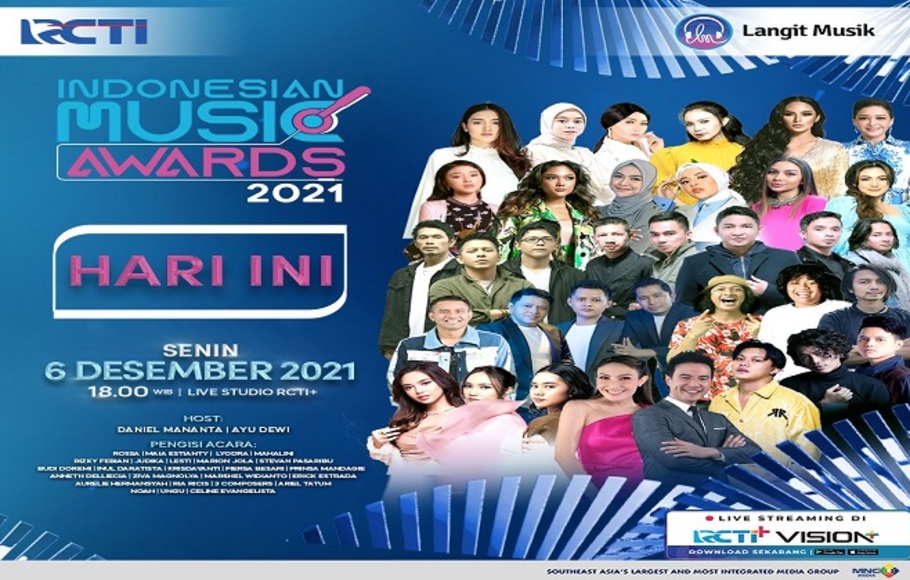 Poster Indonesian Music Awards (IMA) 2021.