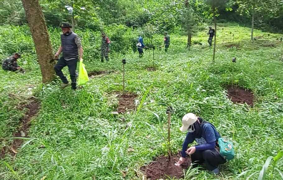 Papatong Artspace bersama dengan Sebumi melakukan penanaman 1.000 bibit pohon yang diatasnamakan 16 pemenang Papatong Award #AnugerahPuisiBumi 2021.