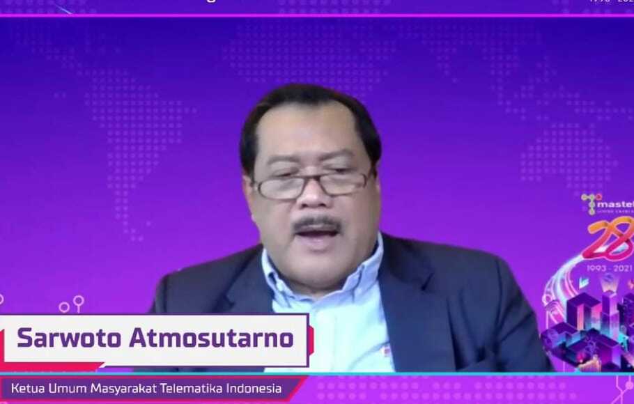Ketua Umum Masyarakat Telematika Indonesia (Mastel), Sarwoto Atmosutarno.