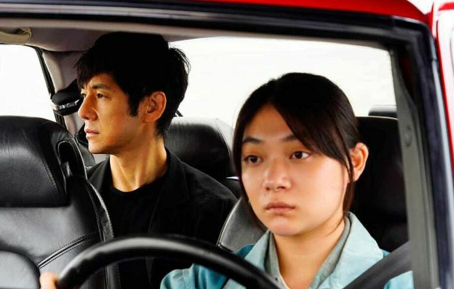 Ilustrasi film “Drive My Car” karya sutradara Ryusuke Hamaguchi. 
