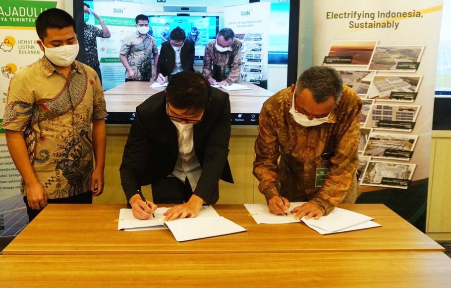 SUN Energy telah menandatangani nota kesepahaman dengan PT Sojitz Indonesia dorong energi bersih di Kawasan Industri Greenland International Industrial Center (GIIC), Cikarang, Jawa Barat.