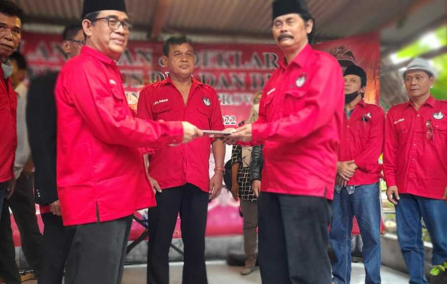 Pelantikan pengurus relawan Siap Ganjar Presiden Indonesia atau Sigap untuk wilayah Banten.