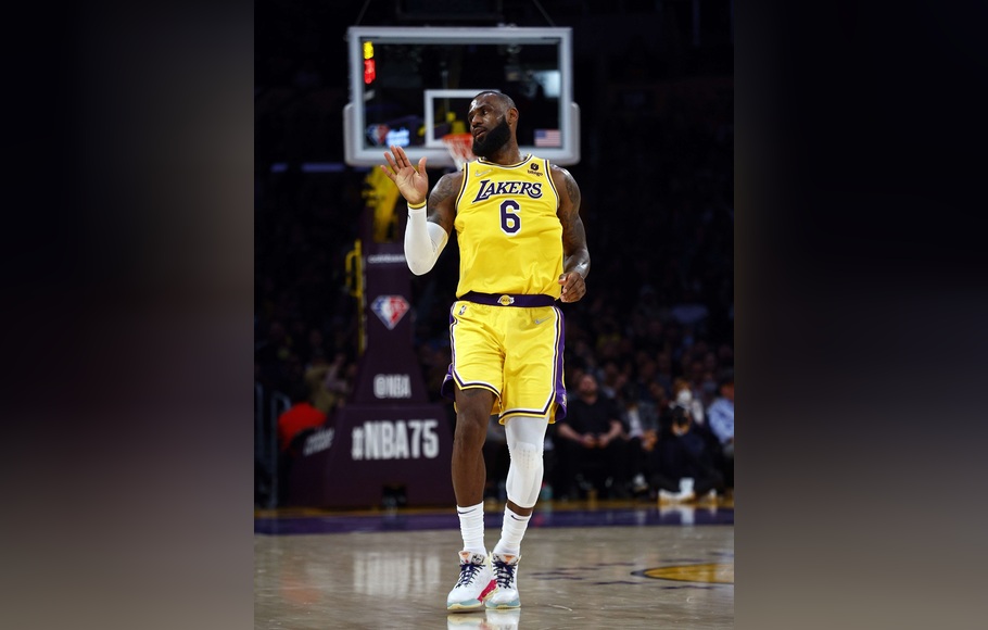 Pemain bintang LA Lakers, LeBron James.