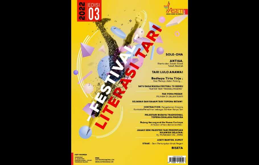 Asosiasi Seniman Tari Indonesia (Aseti) menggelar Festival Literasi Tari