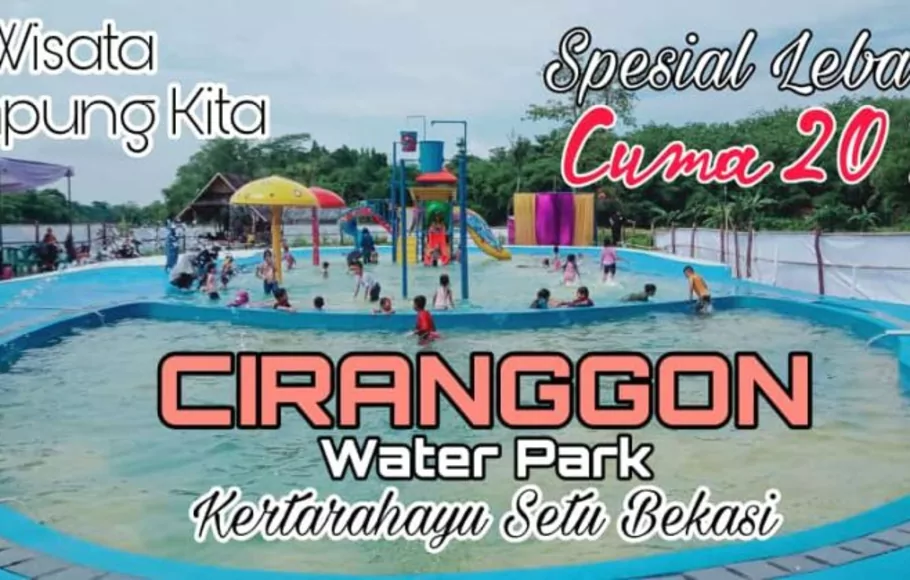 Ciranggon Waterpark di Desa Kertarahayu, Kecamatan Setu, Kabupaten mulai dibuka pada Selasa, 3 Mei 2022.