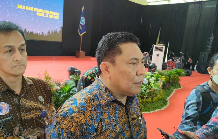 Kepala BNN Komjen Pol Petrus Reinhard Golose dalam acara Perayaan Paskah dan Halalbihalal di Gedung BNN, Lido, Bogor, Kamis, 12 Mei 2022