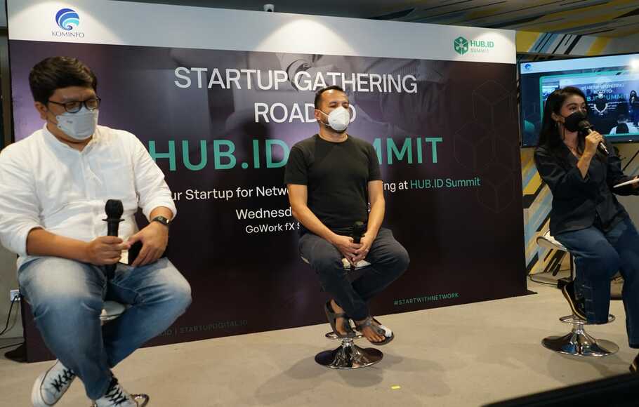 Kemenkominfo menggelar Startup Gathering Road to Hub.id Summit 2022, di Jakarta, Rabu, 18 Mei 2022.