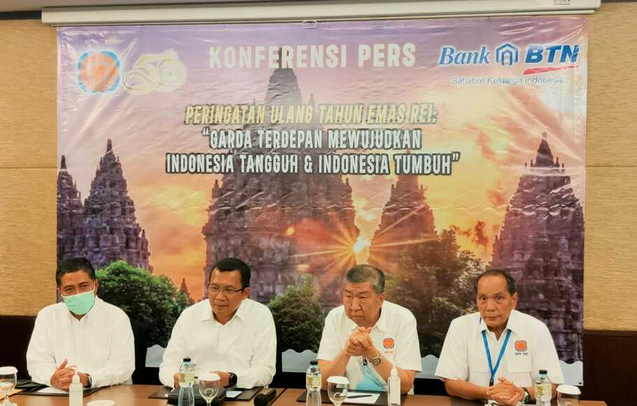 Persatuan Perusahaan Realestat Indonesia (REI) memperingati ulang tahun emas ke-50 di Kota Yogyakarta, pada tanggal 19-21 Mei 2022.