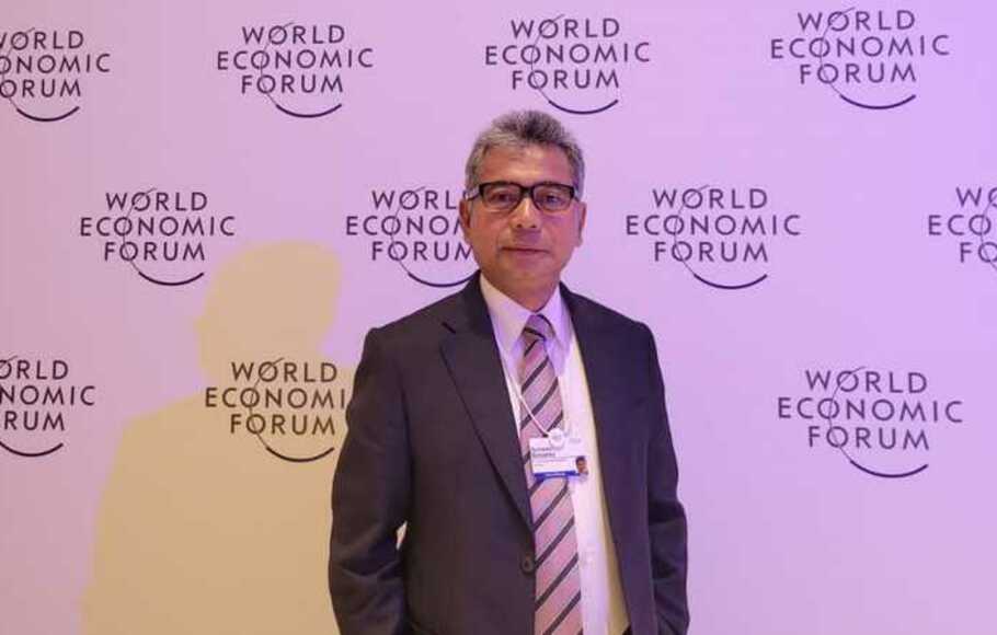 Direktur Utama PT Bank Rakyat Indonesia (Persero) Tbk atau BRI Sunarso di World Economic Forum 2022 di Davos, Swiss, Rabu 25 Mei 2022.