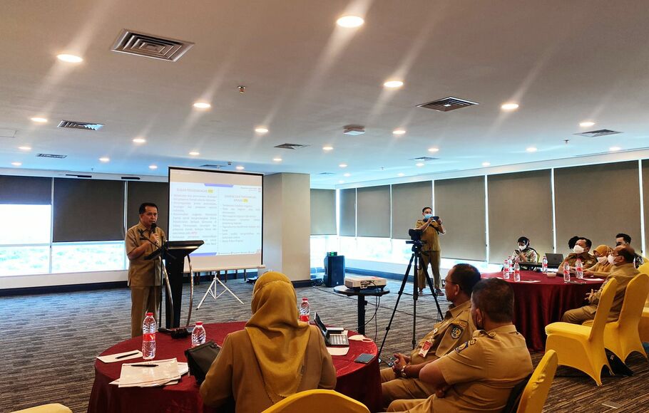 Rapat finalisasi proses bisnis SIPD di Kota Tangerang Selatan (Tangsel), Provinsi Banten, Senin 23 Mei 2022.