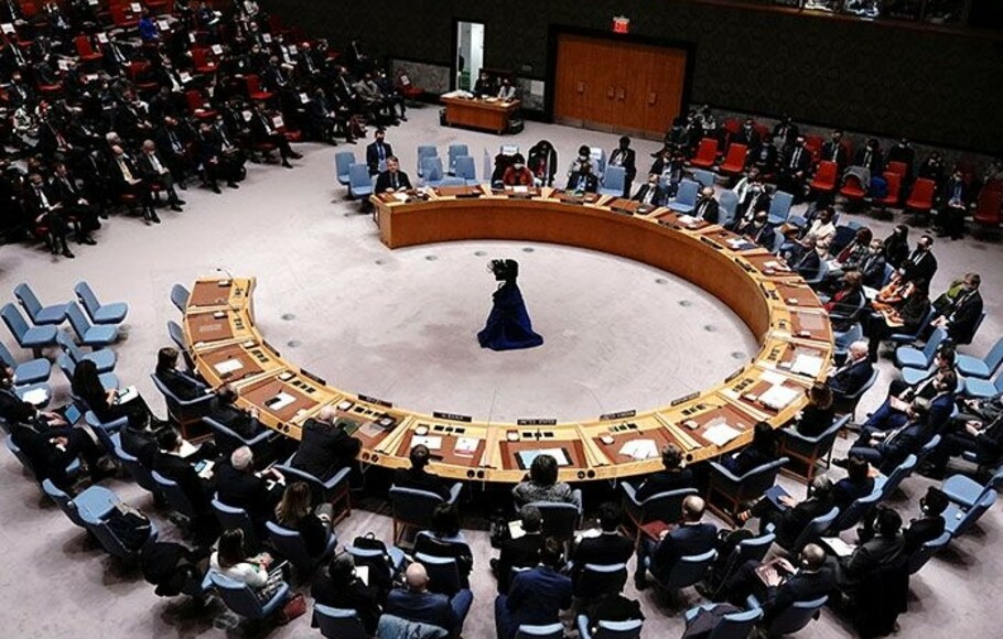 Sidang Dewan Keamanan PBB di Markas Besar PBB di New York City, AS.