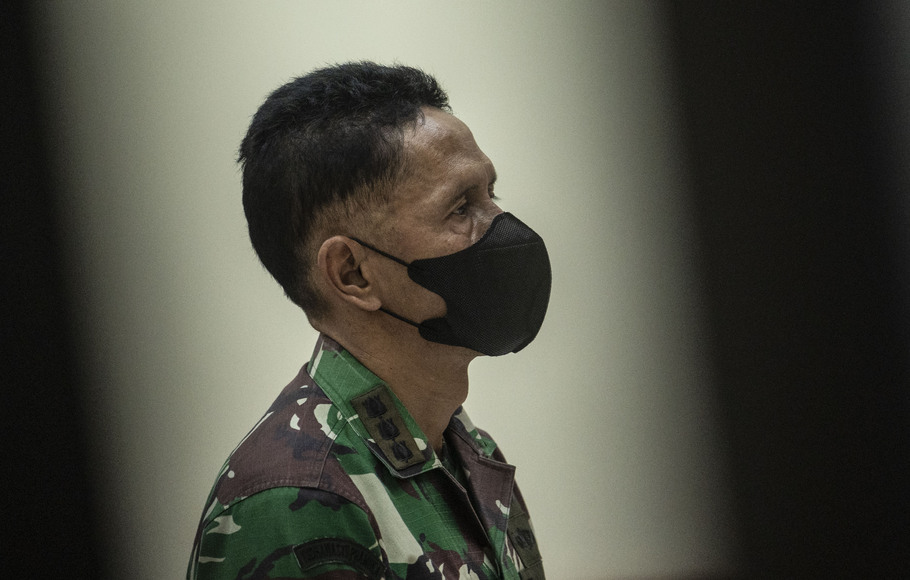 Kolonel Priyanto menjalani sidang di Pengadilan Militer Tinggi II Jakarta Timur, Selasa, 7 Juni 2022.
