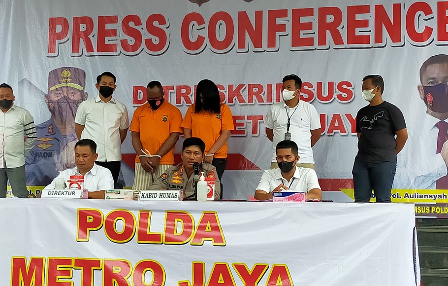 Kabid Humas Polda Metro Jaya, Kombes Pol E Zulpan saat berbicara pada konferensi pers di Jakarta, Rabu 15 Juni 2022.