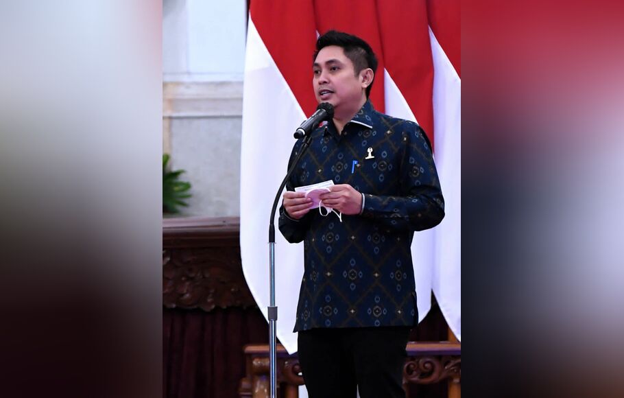 Ketua Umum Badan Pengurus Pusat Himpunan Pengusaha Muda Indonesia (Hipmi) sekaligus Bendahara Umum Pengurus Besar Nahdlatul Ulama (PBNU) Mardani Maming.
