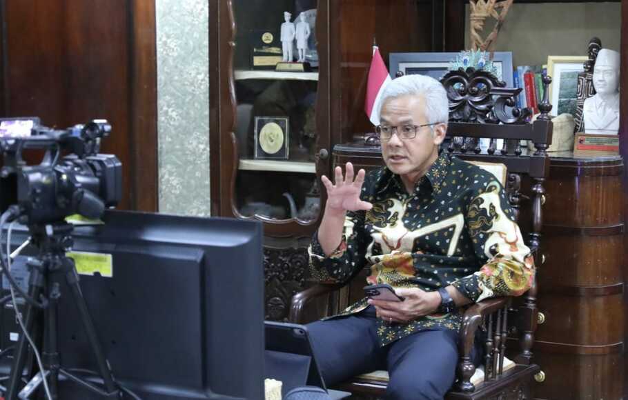Gubernur Jawa Tengah (Jateng) Ganjar Pranowo.