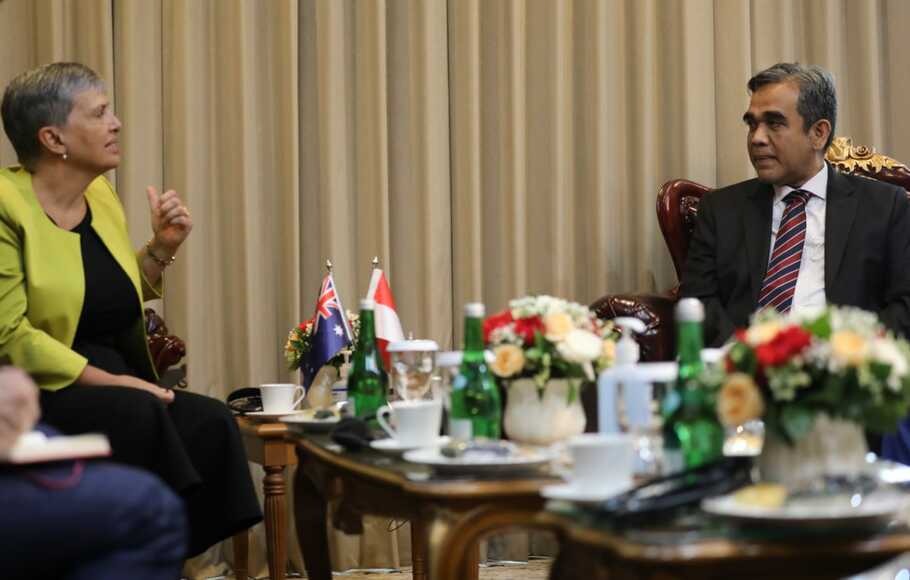 Wakil Ketua MPR Ahmad Muzani menerima kunjungan Duta Besar Australia untuk Indonesia, Penny Williams.