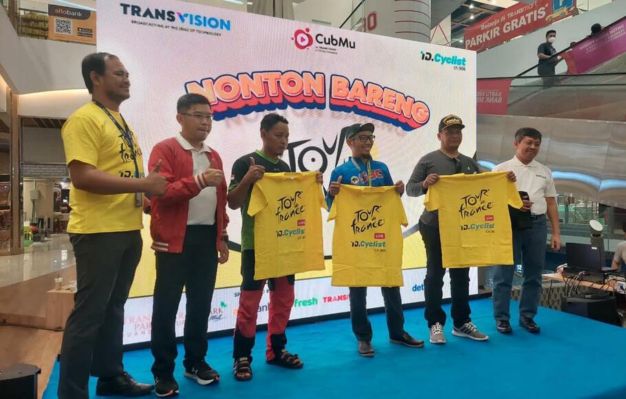 Transvision menggelar acara nonton bareng (nobar) Tour de France 2022 serentak di 15 kota besar di Indonesia.