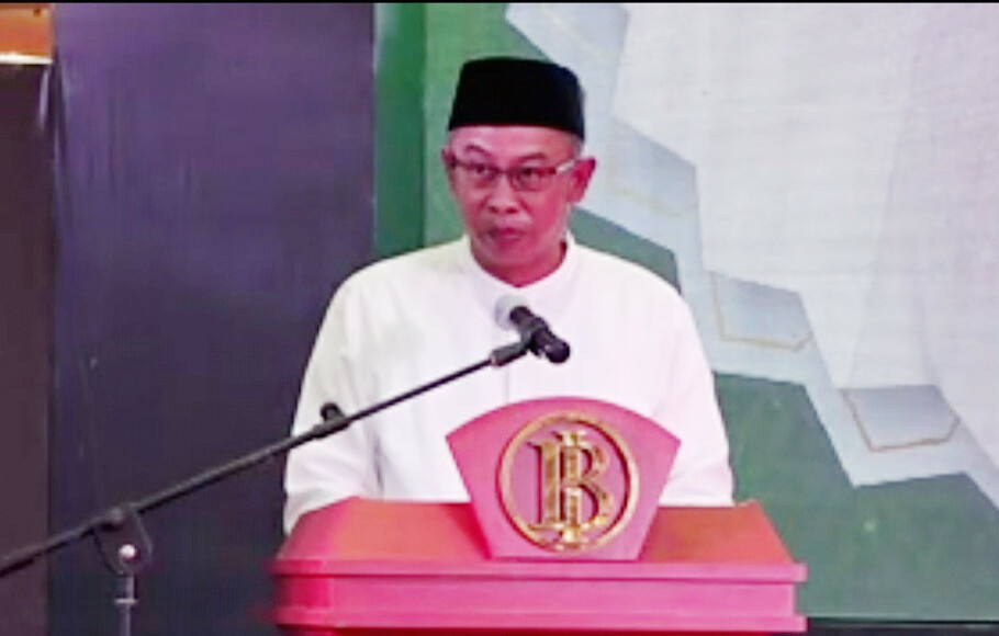 Kepala Perwakilan Bank Indonesia Kalimantan Selatan Imam Subarkah dalam acara opening ceremony Festival Ekonomi Syariah Banua yang disiarkan secara daring, 2 Juli 2022.