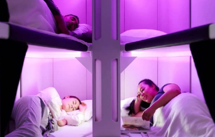 Air New Zealand baru-baru ini mengumumkan “pod” pertama di dunia untuk penerbangan kelas ekonomi, yang akan diluncurkan pada tahun 2024.