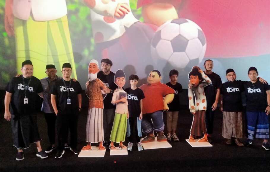Peluncuran serial animasi anak Ibra yang digelar di Grand Indonesia, Jakarta Pusat, Minggu, 3 Juli 2022 malam.