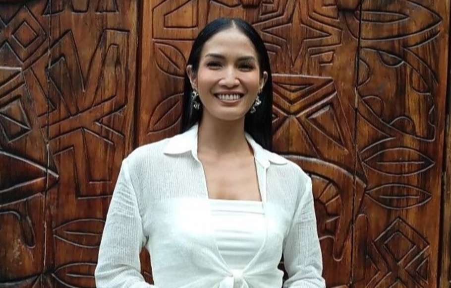 Aktris Aulia Sarah saat bertemu Antara di kawasan SCBD, Jakarta, Kamis, 7 Juli 2022.