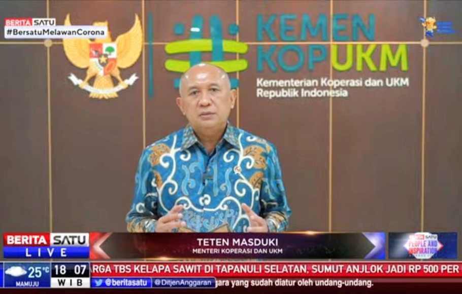 Menurut Menteri Koperasi dan UKM, Teten Masduki, Indonesia butuh penggerak perubahan di seluruh lapisan masyrakat untuk berbagi kebaikan.