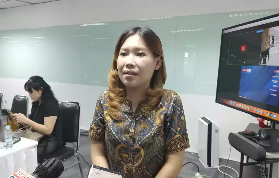 Direktur Utama PT Kredit Utama Fintech Indonesia (Rupiah Cepat) Yolanda, saat media visit di kantor Beritasatu Media Holdings (BSMH), Rabu, 20 Juli 2022. 