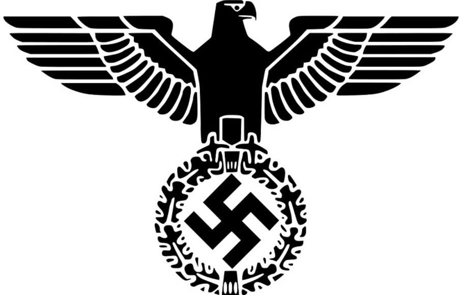 Simbol elang Nazi. 
