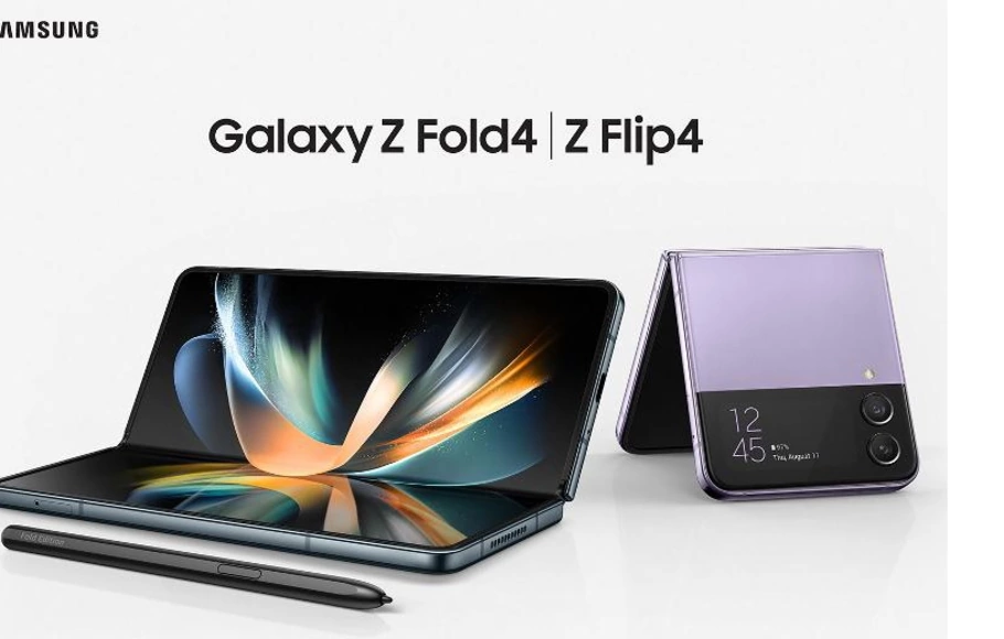 Samsung Galaxy Z Fold4 dan Samsung Galaxy Z Flip4 . 