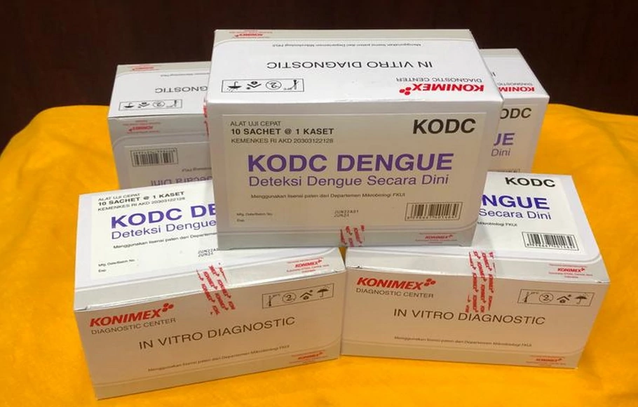 Departemen Mikrobiologi FKUI dan IMERI FKUI bersama PT Konimex melakukan pengembangan dan produksi kit yaitu KODC Dengue untuk mendeteksi dini infeksi dengue atau demam berdarah.