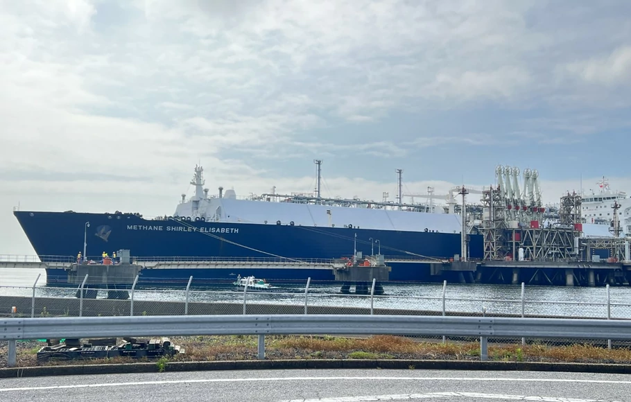 Kapal LNG tanker milik PT Sillomaritime Perdana Tbk (SILO).