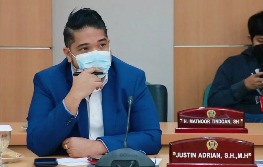 Anggota Fraksi PSI DPRD DKI Justin Adrian