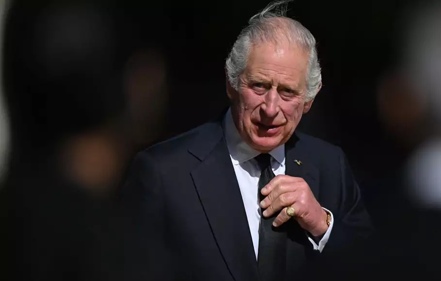 Raja Charles III berkunjung ke kantor pusat Metropolitan Police di London, 17 September 2022. 