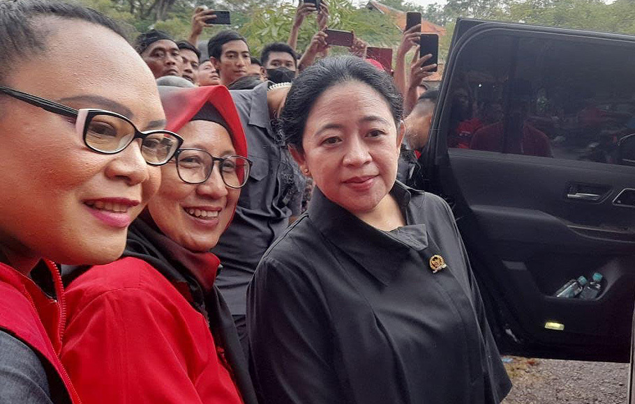 Ketua DPR RI Puan Maharani saat kunjungan ke Subang, Jawa Barat, Kamis, 22 September 2022.