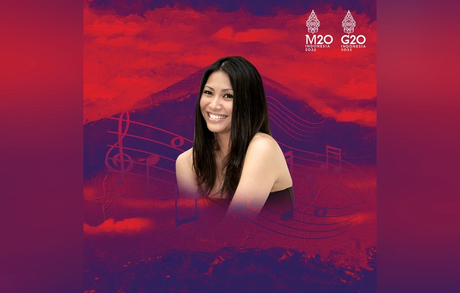 Musisi Anggun C Sasmi mengikuti event Music 20, bagian dari Presidensi G-20.