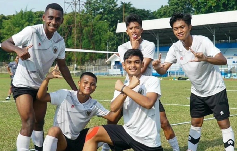 Para pemain Timnas U-17 Indonesia.