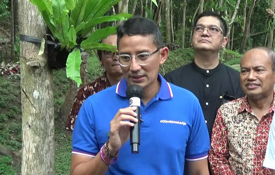 Menteri Pariwisata dan Ekonomi Kreatif (Menparekraf) Sandiaga Salahuddin Uno
