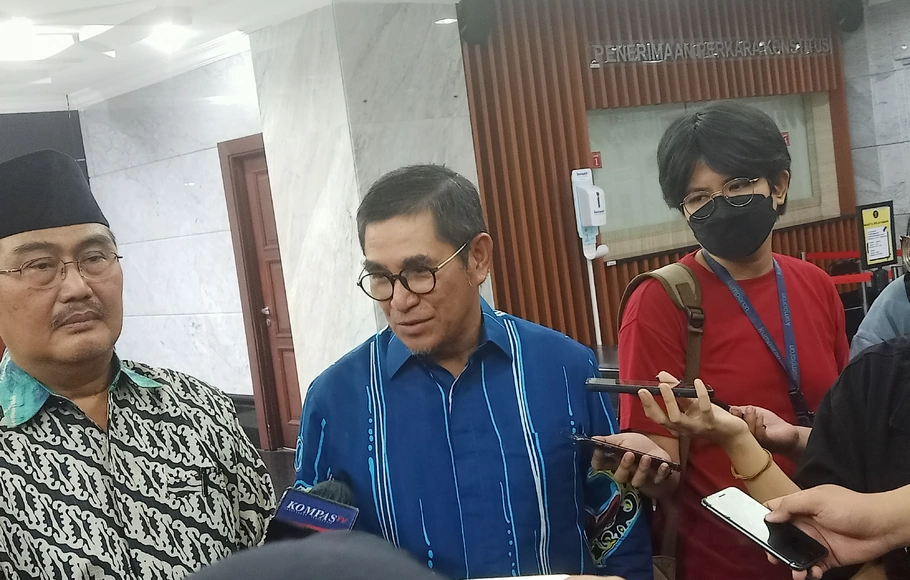 Mantan Ketua MK Hamdan Zoelva di Gedung MK, Jakarta, Sabtu 1 Oktober 2022.