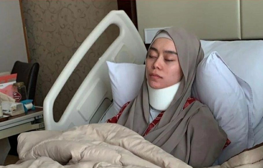 Lesti Kejora saat dirawat di Rumah Sakit Bunda, Jakarta.