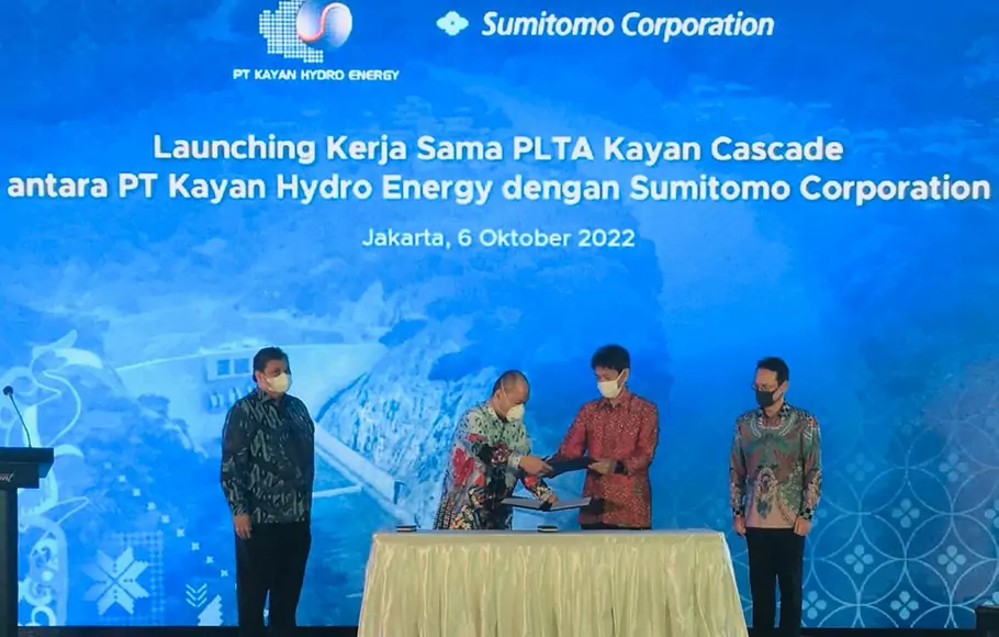 PT Kayan Hydro Energy (KHE) menjalin kerja sama dengan Sumitomo Corporation, asal Jepang untuk pembangunan PLTA Kayan.