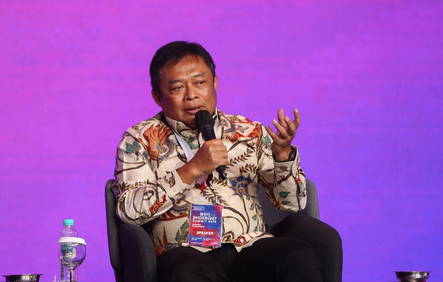Direktur Utama Telkom Ririek Adriansyah saat Investor Daily Summit 2022.