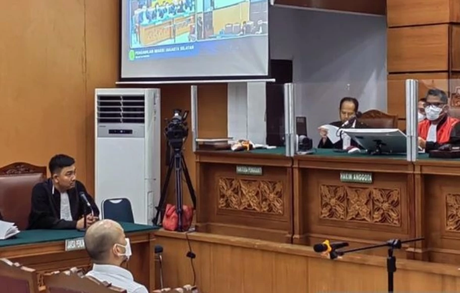 Terdakwa Kompol Baiquni Wibowo di Pengadilan Negeri Jakarta Selatan, Jakarta, Rabu 26 Oktober 2022. 
