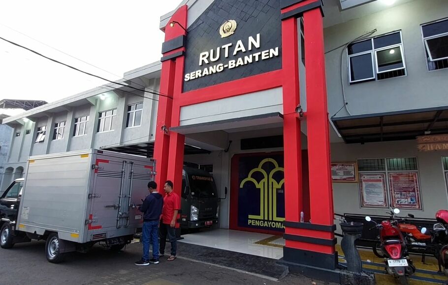 Suasana di halaman Rutan Serang, Kamis 27 Oktober 2022, tempat artis Nikita Mirzani ditahan.